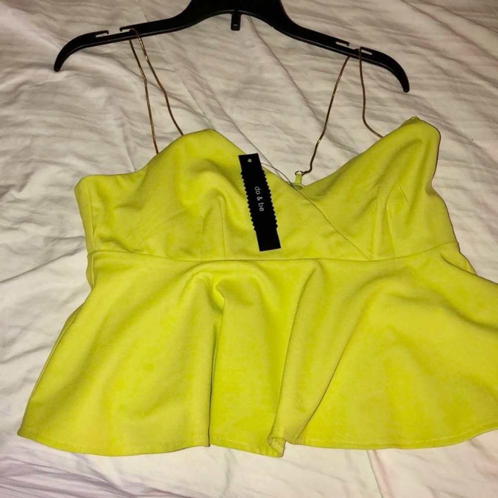 Do & Be Lime Green Top